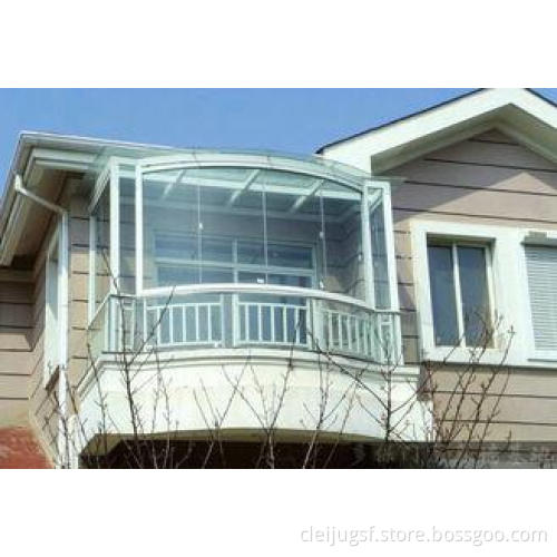 12mm Decorative Curved Tempered Glass Clear / Tinted For Ar